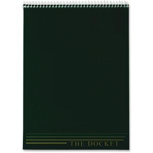 TOPS Docket Wirebound Legal Writing Pads - Letter - 70 Sheets - Wire Bound - 0.34" Ruled - 16 lb Basis Weight - Letter - 8 1/2" x 11" - 11" x 8.5" - White Paper - Perforated, Hard Cover, Stiff-back, S. Picture 2