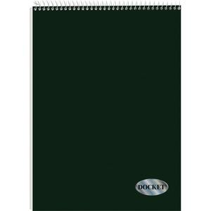 TOPS Docket Top Wire Quadrille Pad - 70 Sheets - Wire Bound - 8 1/2" x 11 3/4" - White Paper - Chipboard Cover - Perforated, Hard Cover - 1 Each. Picture 4