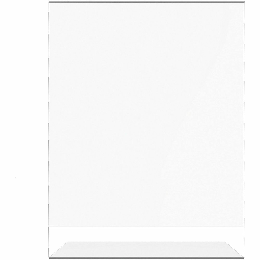 Deflecto Classic Image Slanted Sign Holder - 8.5" Width x 11" Height x 2.6" Depth - Rectangular Shape - Side-loading, Self-standing - Indoor, Outdoor - Plastic - Clear - 1 Each. Picture 5