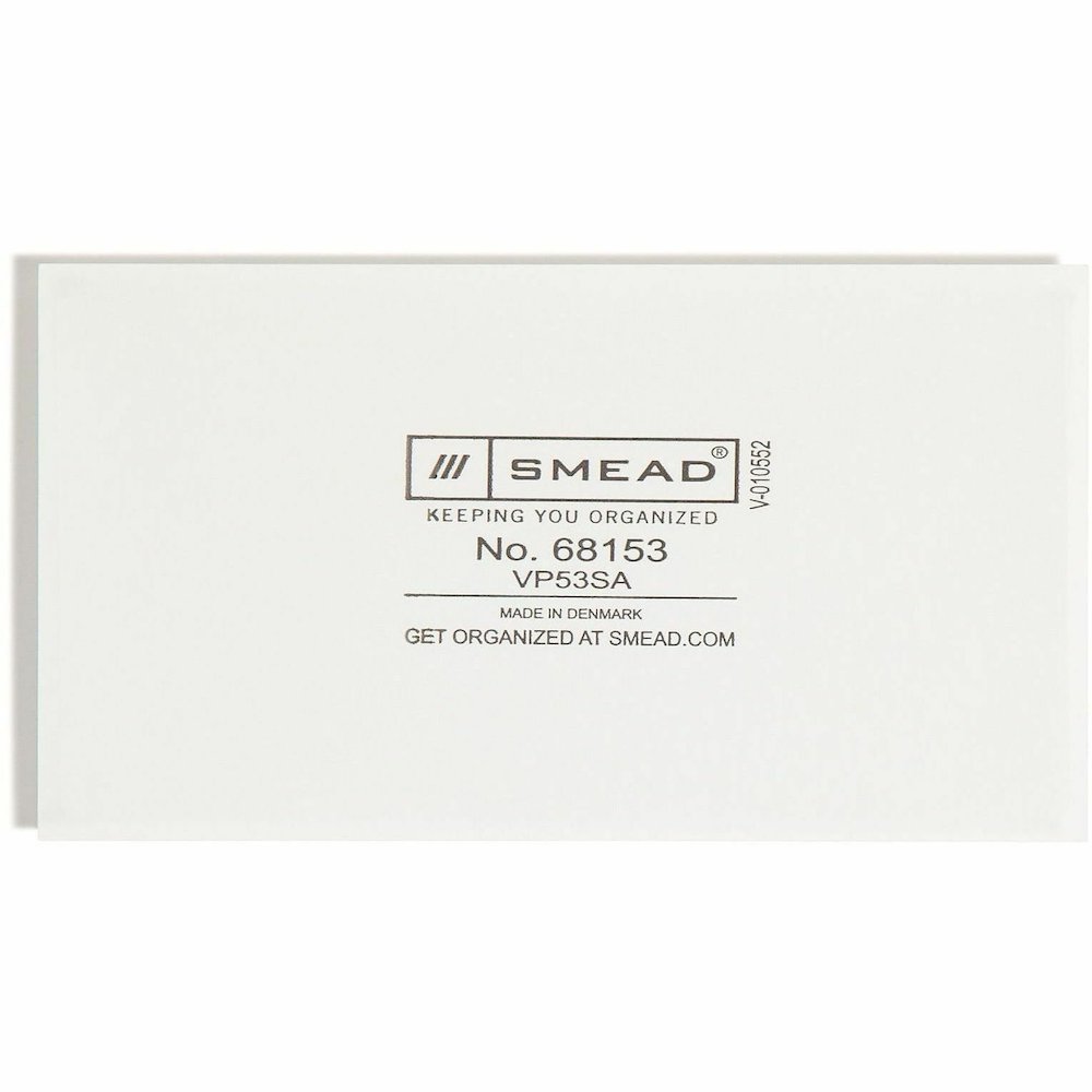 Smead Self-Adhesive Pockets - For 5 5/16" x 3 5/8" Sheet - Clear - Poly - 100 / Box. Picture 4