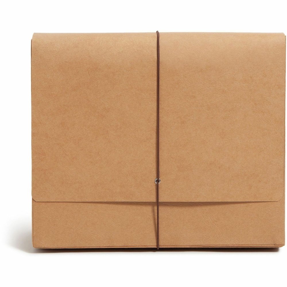 Smead Letter Recycled Expanding File - 8 1/2" x 11" - 7/8" Expansion - 31 Pocket - Kraft - Elastic Closure, Reinforced Gusset, Flap, Heavy Duty - 10% Recycled - 1 Each. Picture 5