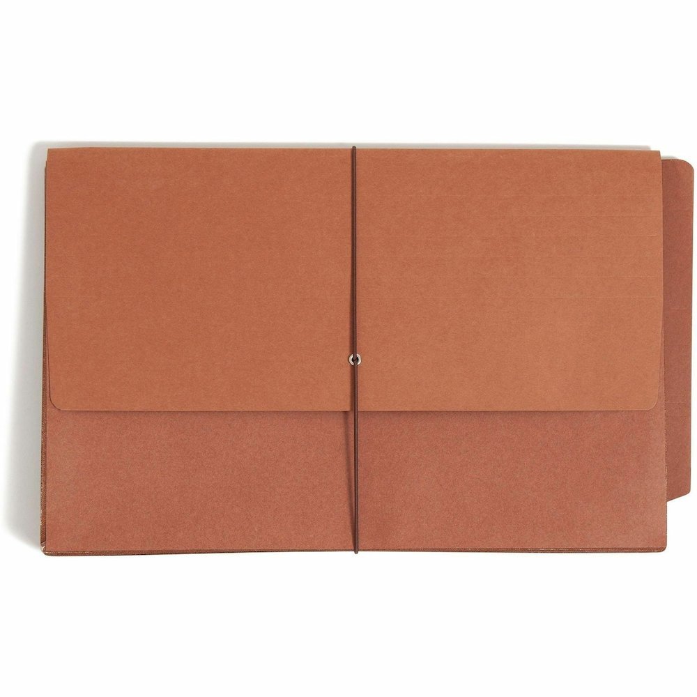 Smead Legal Recycled File Wallet - 8 1/2" x 14" - 5 1/4" Expansion - End Tab Location - 12.5 pt. - Redrope - Flap, Tear Resistant, Rounded Corner, Reinforced Gusset - 30% Recycled - 10 / Box. Picture 5