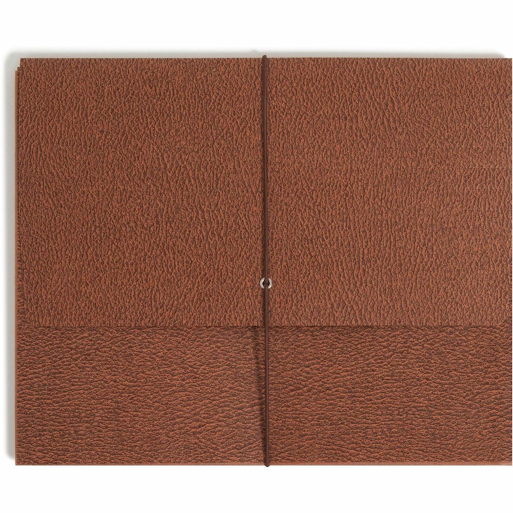 Smead Letter Recycled File Wallet - 8 1/2" x 11" - 3 1/2" Expansion - Redrope - Elastic Closure, Reinforced Gusset, Flap - 30% Recycled - 1 Each. Picture 5