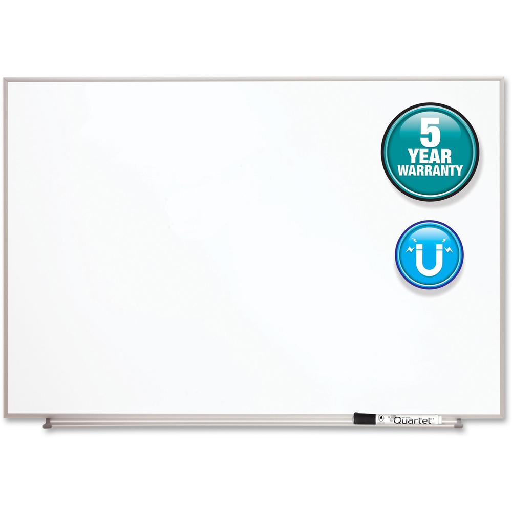 Quartet Matrix Whiteboard - 23" Height x 34" Width - White Surface - Magnetic, Durable - Silver Aluminum Frame - 1 Each. Picture 3