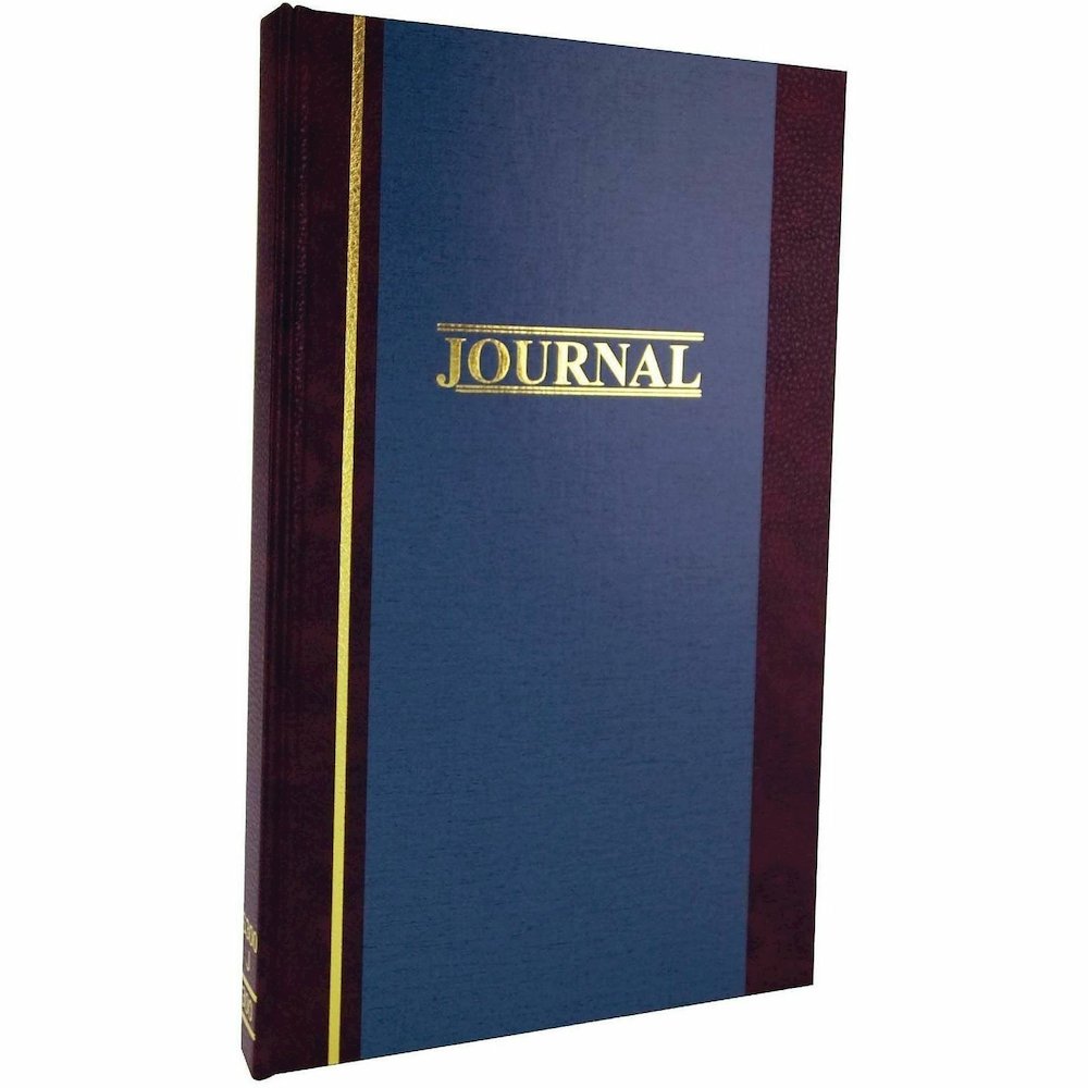 Wilson Jones S300 Record Ruled Account Journal - 300 Sheet(s) - 7.25" x 11.75" Sheet Size - Blue - White Sheet(s) - Blue Cover - 1 Each. Picture 3