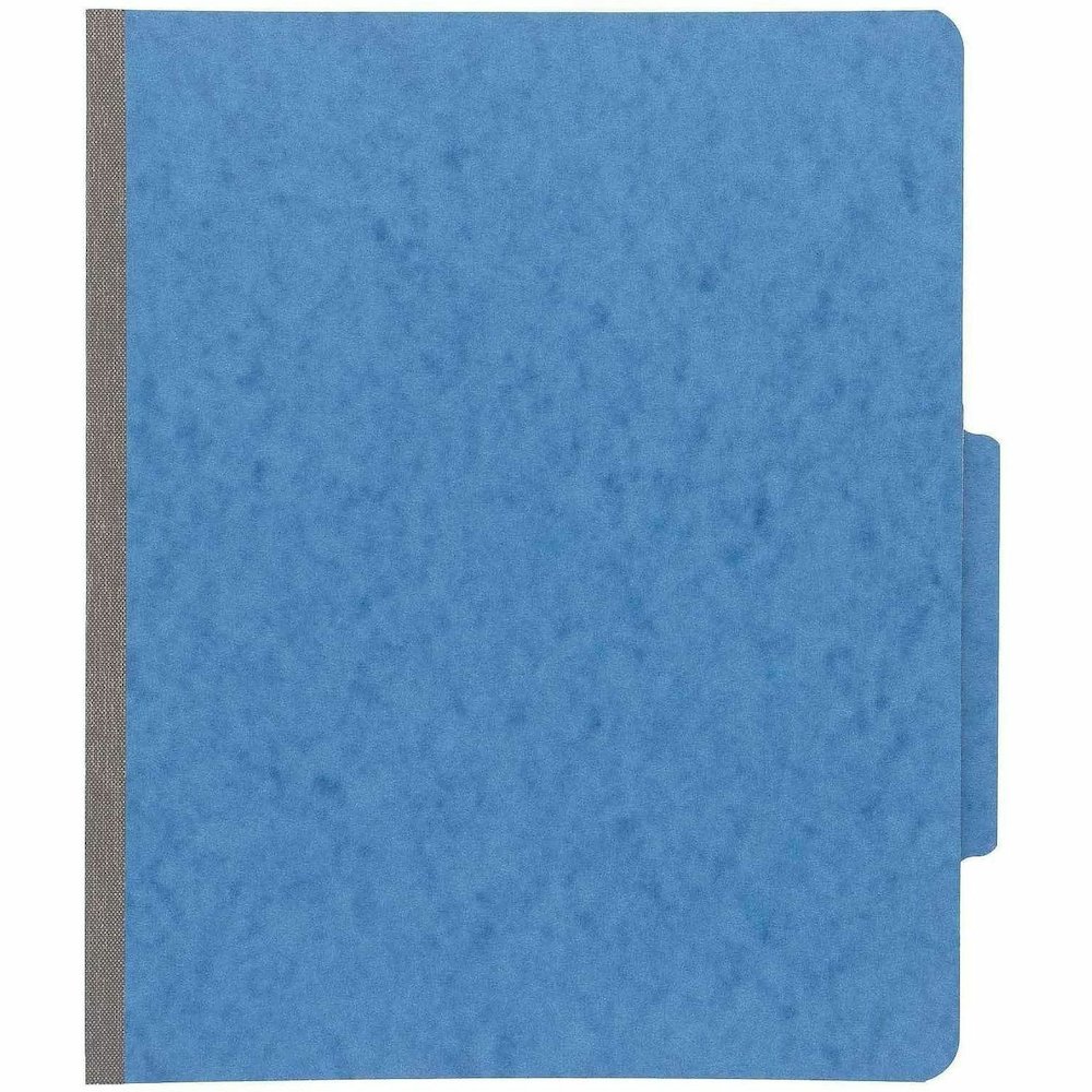 ACCO Letter Classification Folder - 2" Folder Capacity - 8 1/2" x 11" - 4 x Clip Fastener - 1 Divider - Pressboard, Tyvek - Sky Blue - 10 / Box. Picture 3