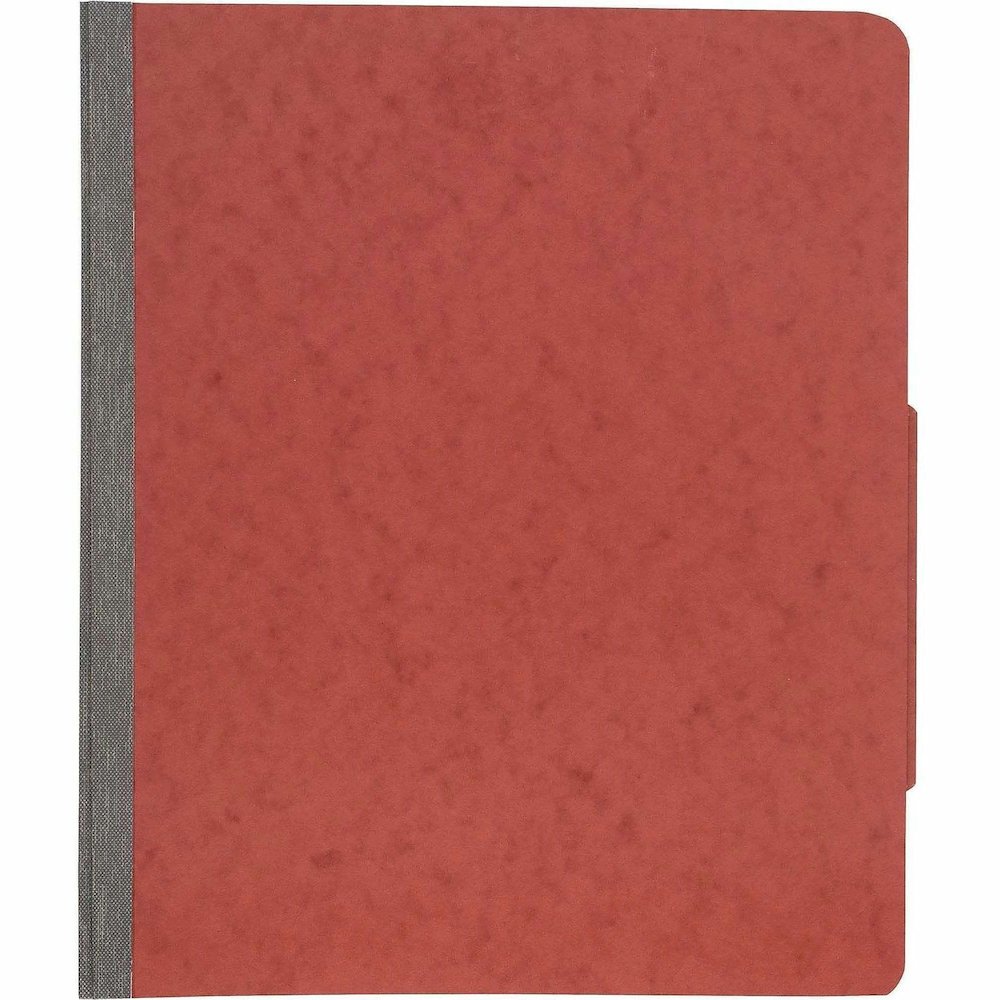 ACCO Letter Classification Folder - 3" Folder Capacity - 8 1/2" x 11" - 6 Fastener - 1" for Folder - 2 Divider - 6 pt. - Pressboard, Tyvek - Earth Red - 10 / Box. Picture 3