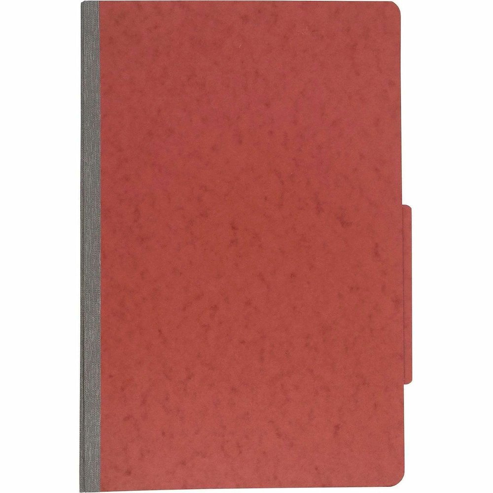 ACCO Legal Classification Folder - 3" Folder Capacity - 8 1/2" x 14" - 6 Fastener - 1" for Folder - 2 Divider - 6 pt. - Pressboard, Tyvek - Earth Red - 10 / Box. Picture 3