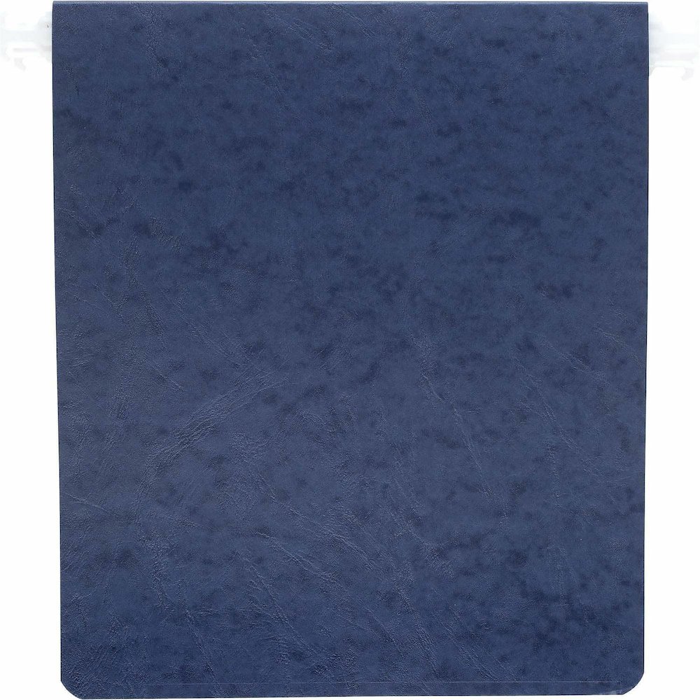 ACCO PRESSTEX Unburst Sheet Covers - 6" Binder Capacity - 9 1/2" x 11" Sheet Size - Dark Blue - Recycled - Retractable Filing Hooks, Hanging System, Moisture Resistant, Water Resistant - 1 Each. Picture 3