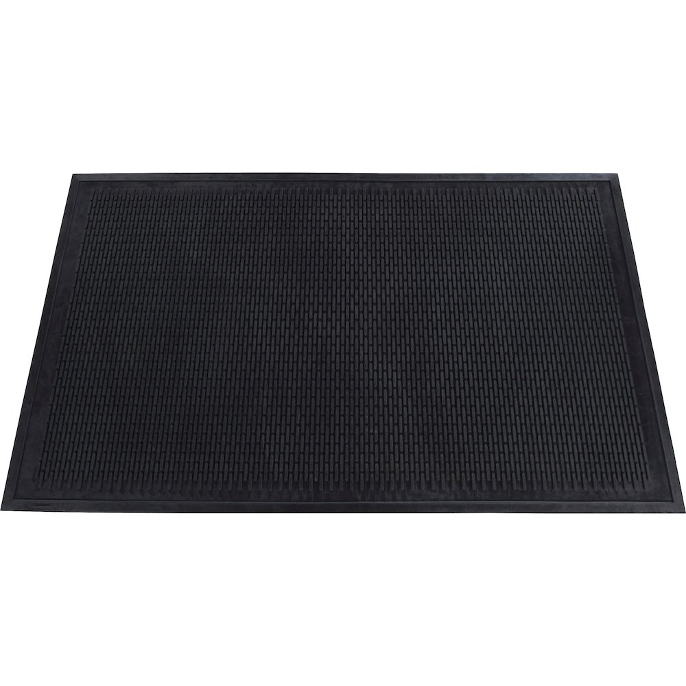 Genuine Joe Clean Step Scraper Floor Mats - Outside Entrance, Outdoor - 72" Length x 48" Width - Rubber - Black - 1 Each. Picture 3