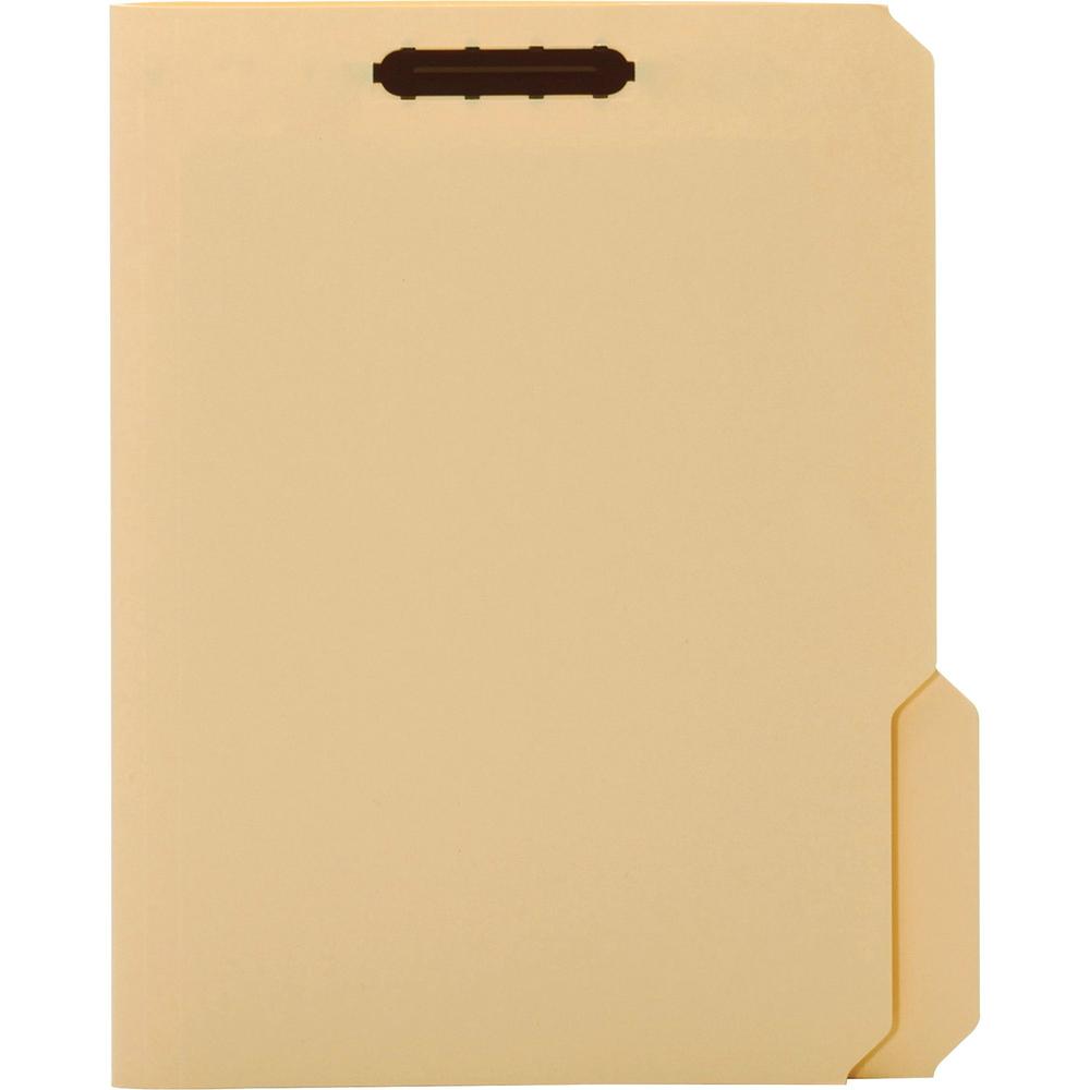Pendaflex 1/3 Tab Cut Letter Recycled Top Tab File Folder - 8 1/2" x 11" - 3/4" Expansion - 1 Fastener - 2" for Folder - Top Tab Location - Assorted Tab Position - 18 pt. - Manila Paper - Manila - Tea. Picture 2