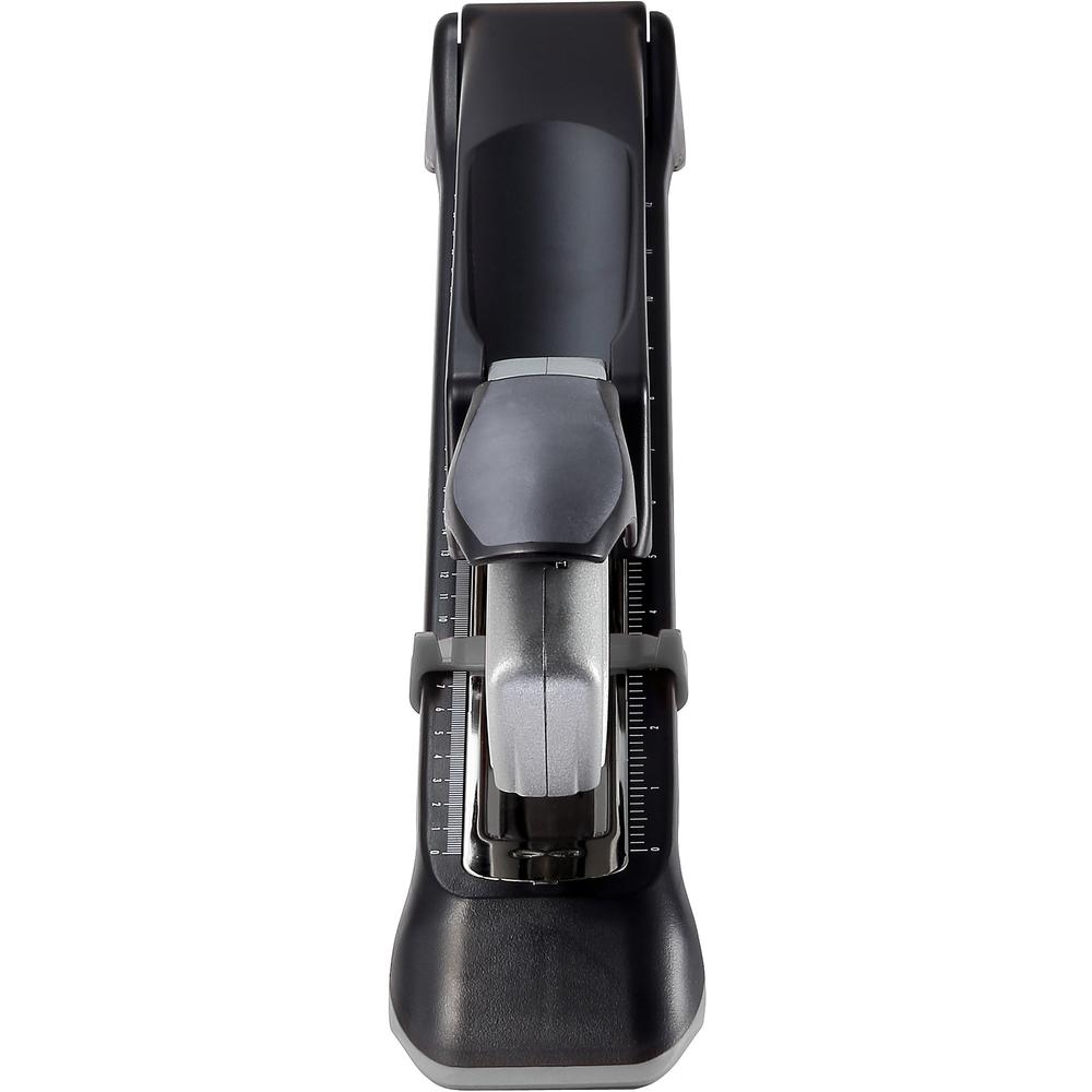 Bostitch Long Reach Antimicrobial Stapler - 25 of 30lb Paper Sheets Capacity - 210 Staple Capacity - Full Strip - 1/4" Staple Size - 1 Each - Black, Silver. Picture 3