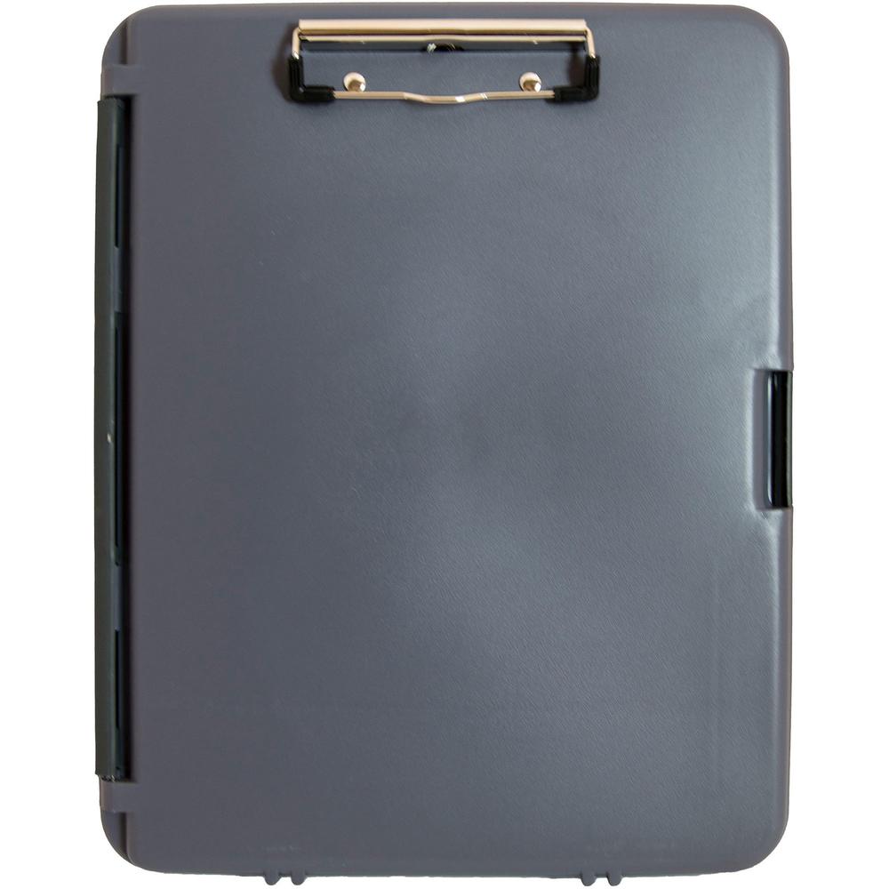 Saunders Workmate Storage Clipboard - 0.50" Clip Capacity - Polypropylene - Gray, Charcoal - 1 Each. Picture 10