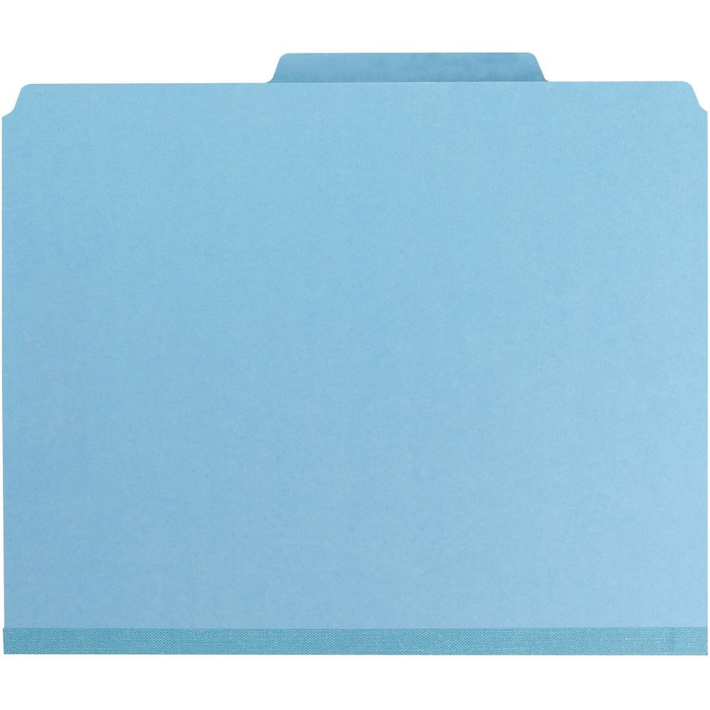 Smead Colored 1/3 Tab Cut Letter Recycled Fastener Folder - 8 1/2" x 11" - 2" Expansion - 2 x 2S Fastener(s) - 2" Fastener Capacity for Folder - Top Tab Location - Assorted Position Tab Position - Pre. Picture 5