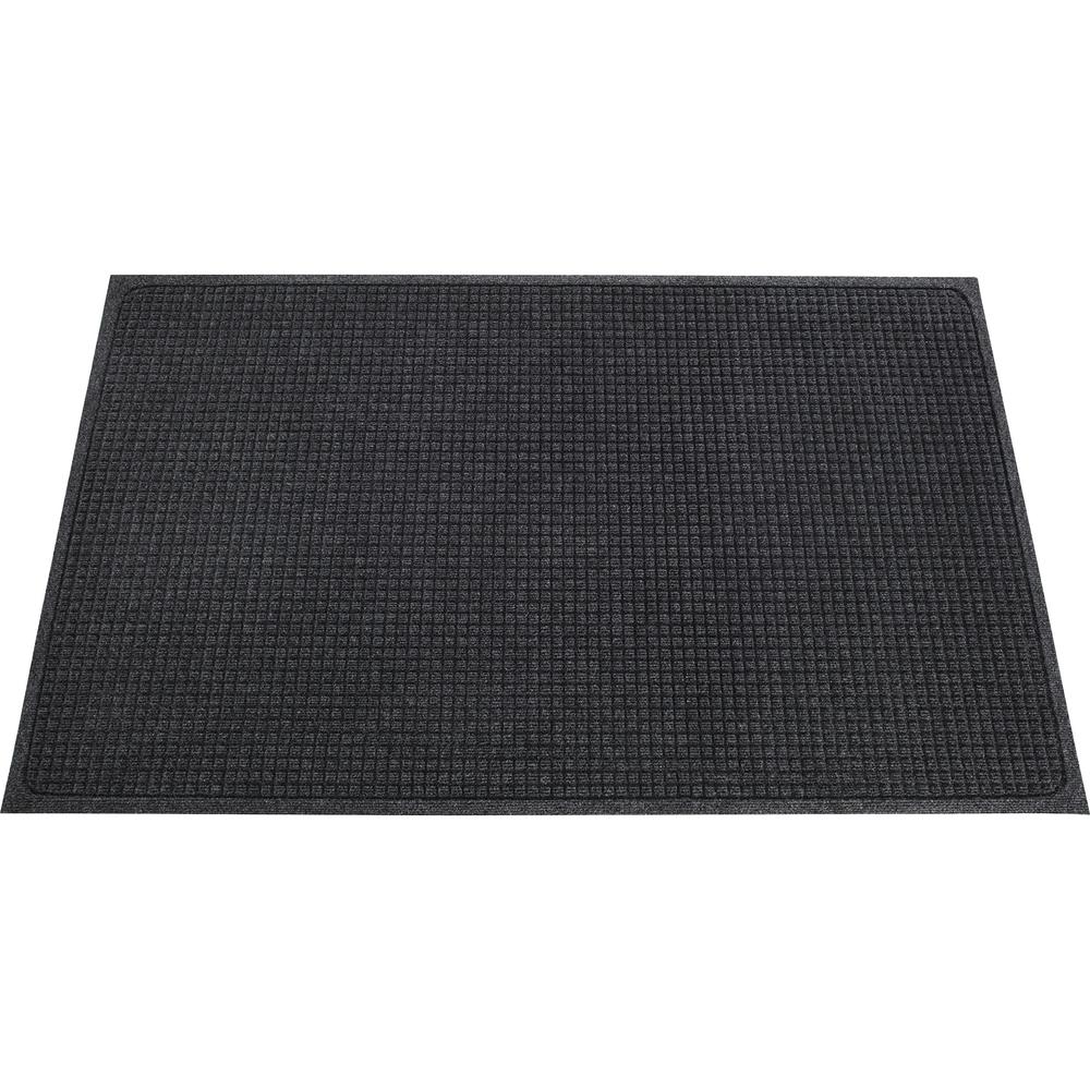 Genuine Joe EcoGuard Indoor Wiper Floor Mats - Indoor - 60" Length x 36" Width - Plastic, Rubber - Charcoal Gray - 1 Each. Picture 2