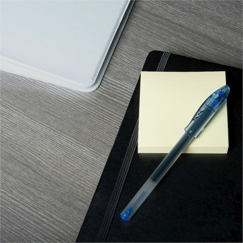 Business Source Yellow Repostionable Adhesive Notes - 3" Flag/Note Width x 3" Flag/Note Length - Square - Yellow - Repositionable, Solvent-free Adhesive - 24 / Pack. Picture 4