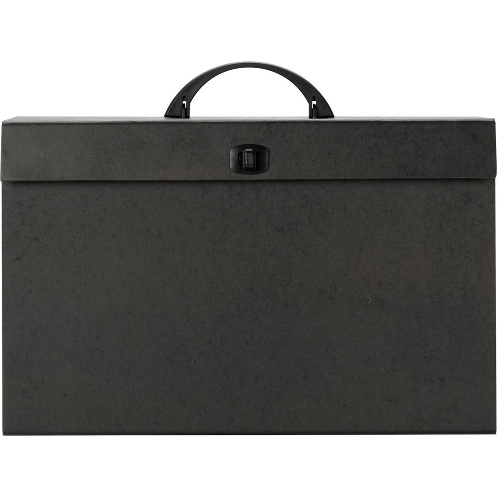 Smead Legal Recycled Expanding File - 8 1/2" x 14" - 1400 Sheet Capacity - 19 Pocket(s) - Black - 30% Recycled - 1 Each. Picture 5