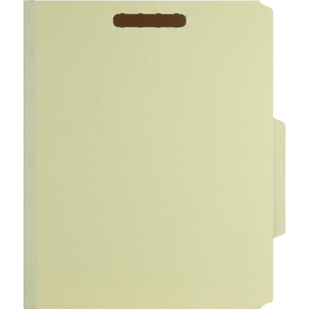 Nature Saver 2/5 Tab Cut Letter Yes Classification Folder - 8 1/2" x 11" - 2" Expansion - Prong K Style Fastener - 2" for Folder, 1" for Divider - 2 Divider - 25 pt. - Fiberboard, Pressboard, Tyvek - . Picture 7