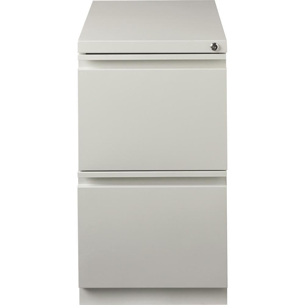 Lorell 23" File/File Mobile File Cabinet with Full-Width Pull - 15" Width x 22.9" Depth x 27.7" Height - 2 x Drawer(s) for File - Letter - Vertical - Ball-bearing Suspension, Security Lock, Recessed H. Picture 5