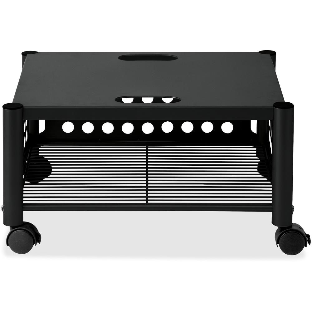 Vertiflex Underdesk Machine Stand - 90 lb Load Capacity - 1 x Shelf(ves) - 11.5" Height x 21.5" Width x 17.9" Depth - Floor - Steel - Black. Picture 2