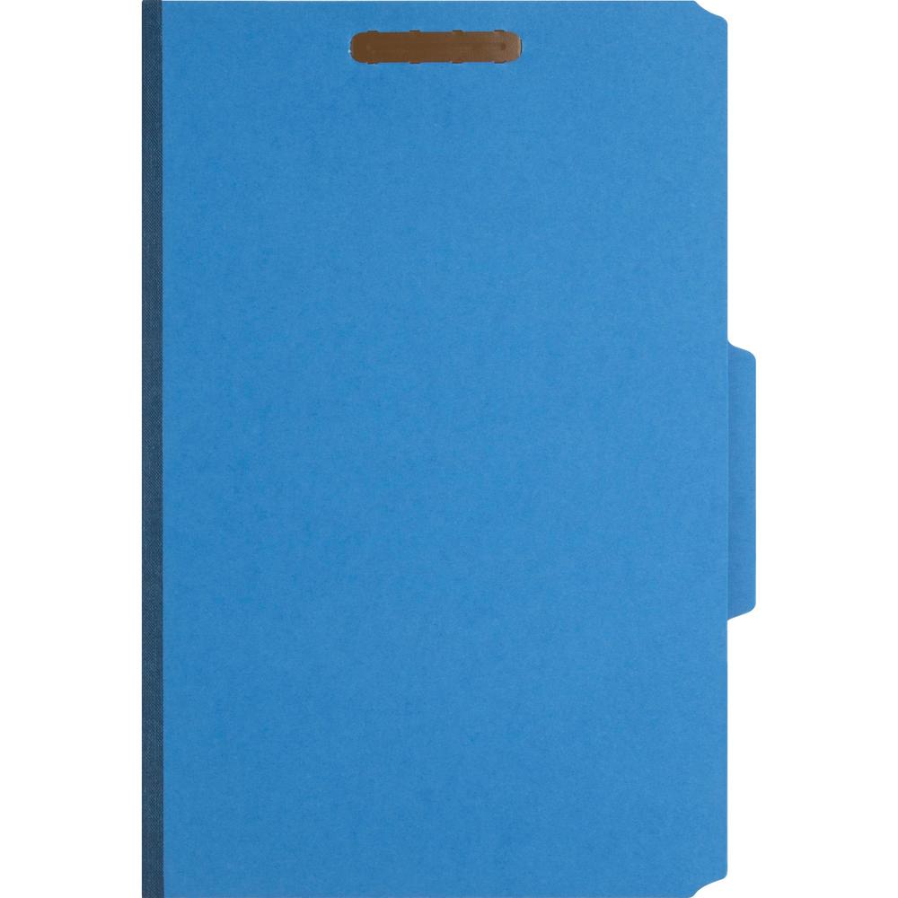 Nature Saver 2/5 Tab Cut Legal Recycled Classification Folder - 8 1/2" x 14" - 2" for Folder, 2" Fastener Capacity, 2" Fastener Capacity - Top Tab Location - Right of Center Tab Position - 1 Divider -. Picture 6