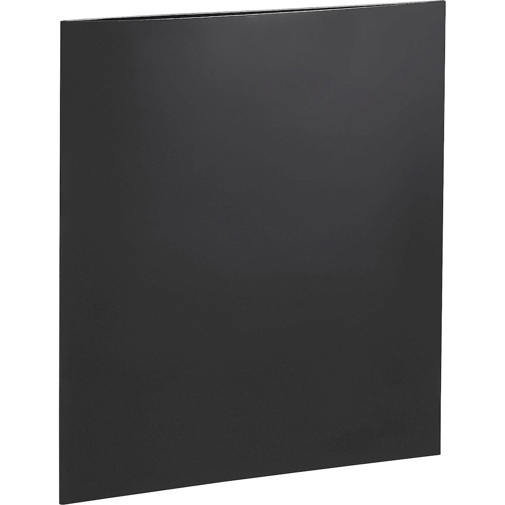 Business Source Letter No Pocket Folder - 8 1/2" x 11" - 100 Sheets Capacity - 2 Internal Pocket - Black - Laminated, Die-cut, Durable - 100 / Box. Picture 3