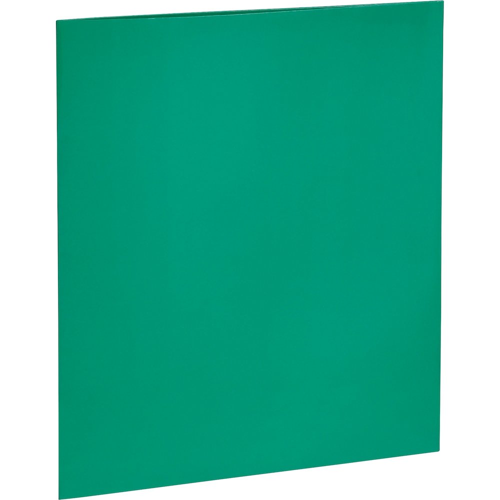 Business Source Letter No Pocket Folder - 8 1/2" x 11" - 100 Sheets Capacity - 2 Internal Pocket - Card Paper - Green - Durable, Laminated, Die-cut - 1 Box. Picture 3
