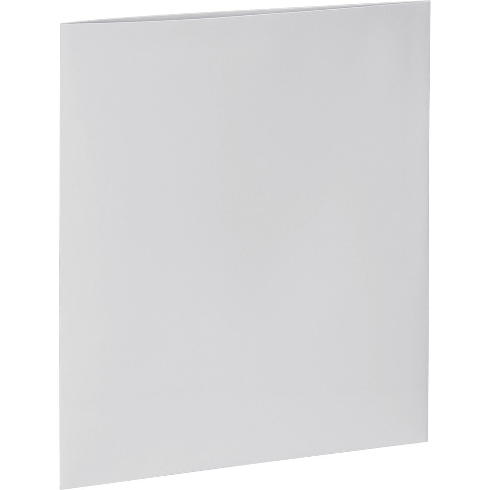 Business Source Letter Pocket Folder - 8 1/2" x 11" - 100 Sheets Capacity - 2 Internal Pocket - White - Laminated, Durable, Die-cut - 1 Box. Picture 3