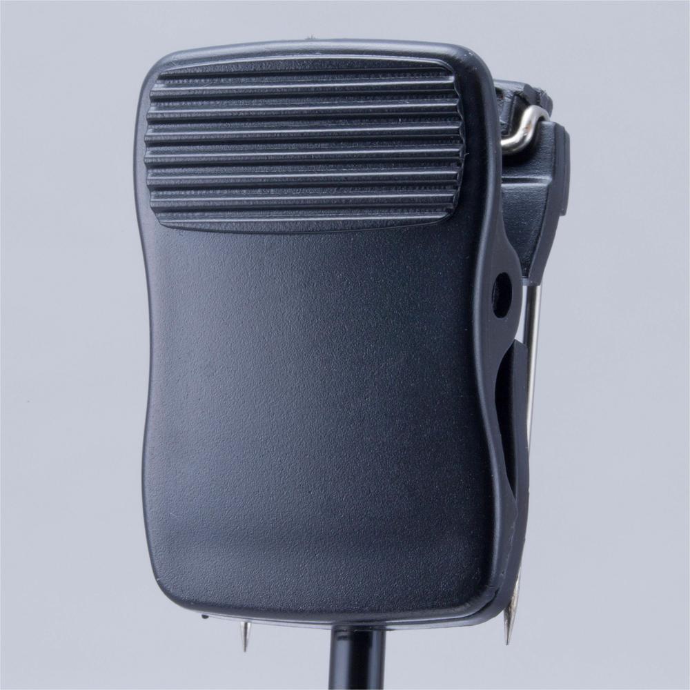 Lorell Cubicle Clips - 24 / Box - Black - Plastic. Picture 3