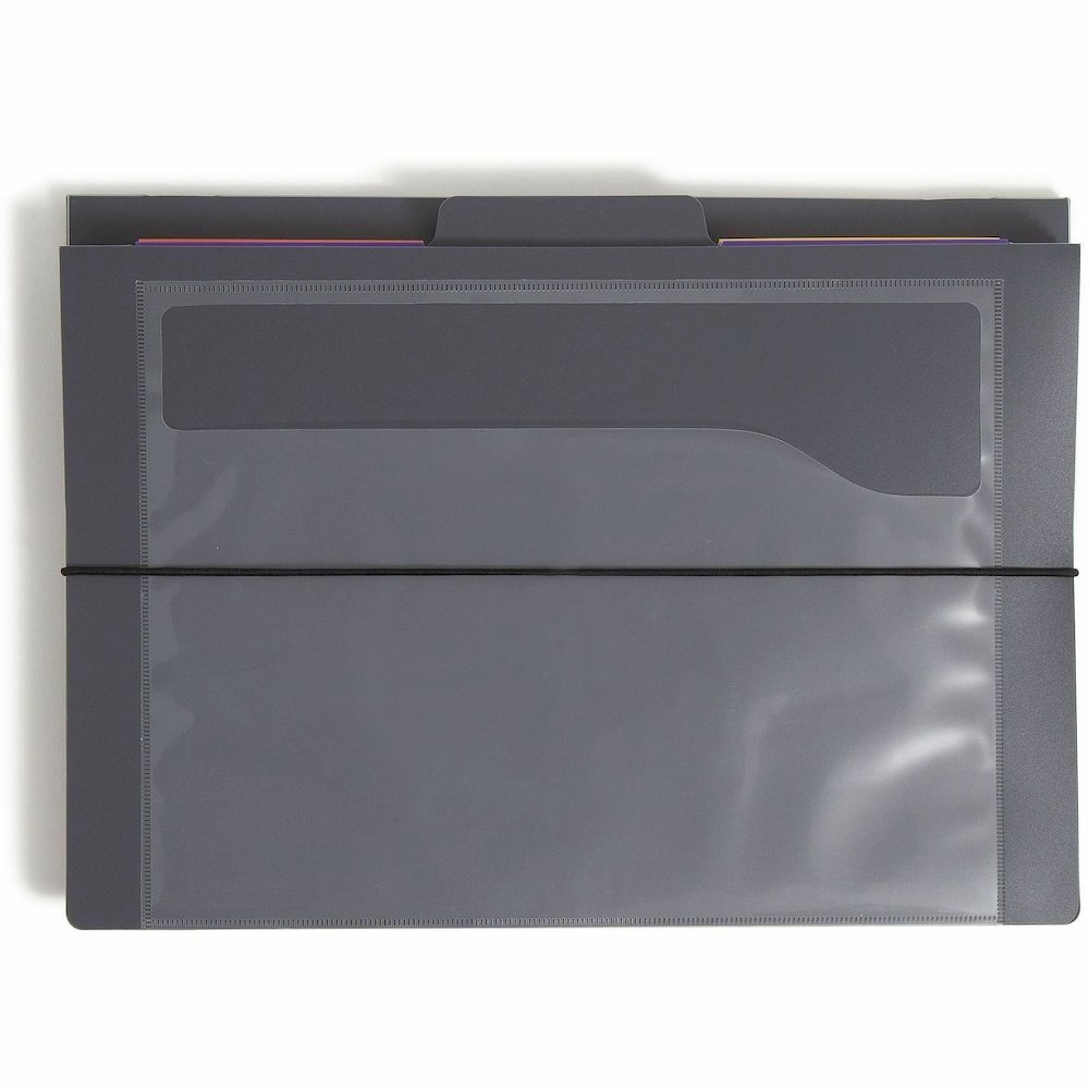 Smead Cascading Wall Organizer - 6 Pocket(s) - 10.62" Height x 14.25" Width - Durable, Tear Proof, Acid-free, Moisture Resistant - Gray - Polypropylene - 1 Each. Picture 3