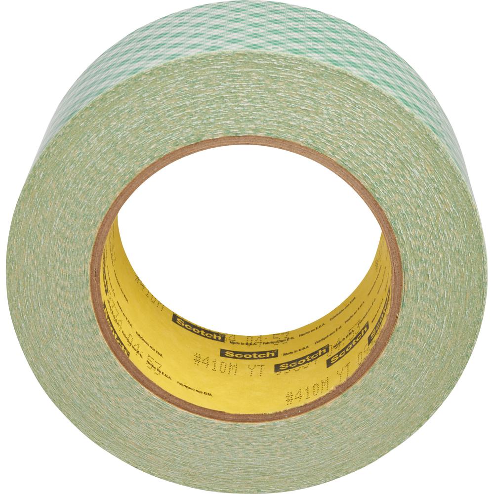 Scotch Double-Coated Paper Tape - 36 yd Length x 2" Width x 6 mil Thickness - 3" Core - Natural - Kraft - Rubber Backing - Chemical Resistant, Temperature Resistant, Moisture Resistant, UV Resistant -. Picture 2
