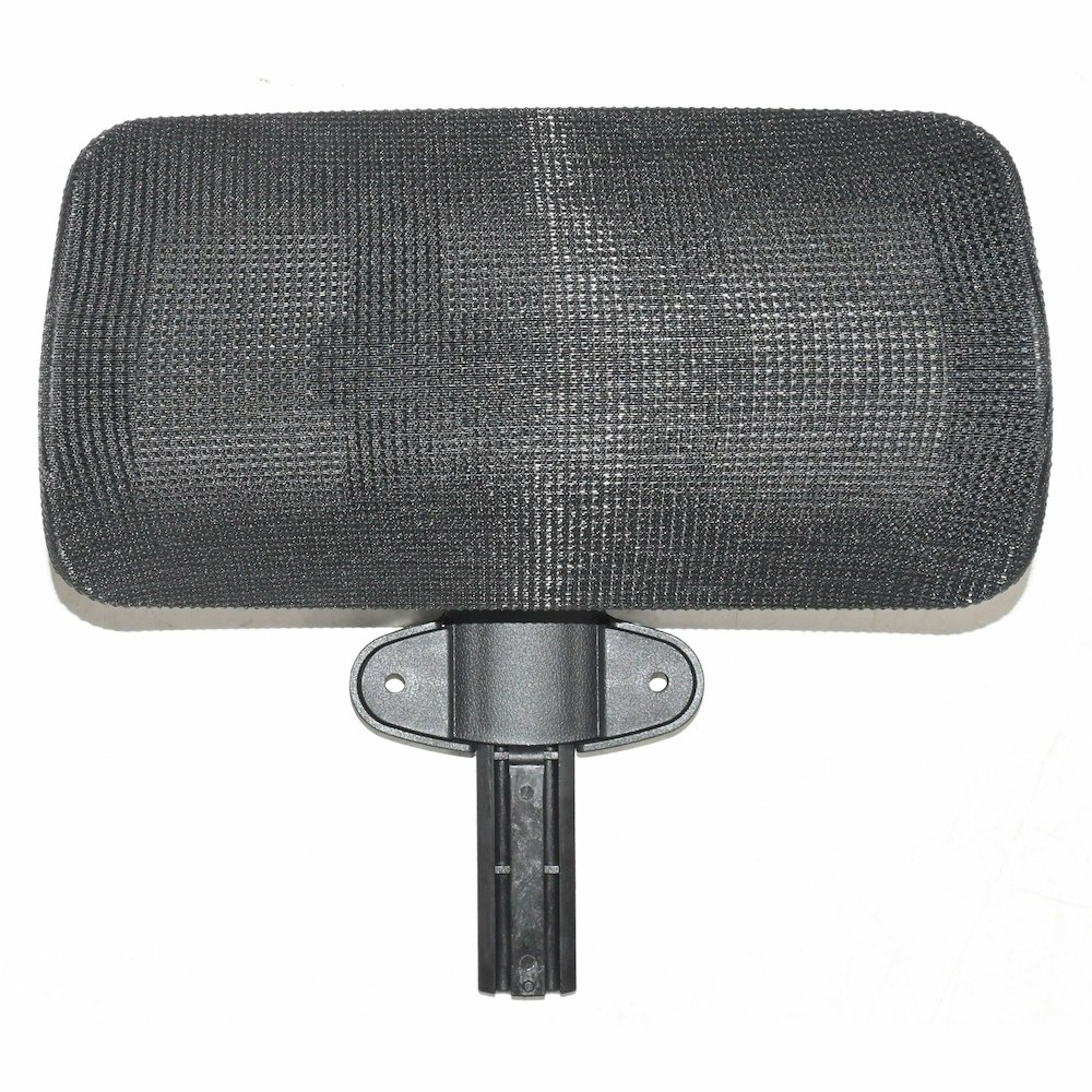 Lorell Mesh High-Back Office Headrest - Black - Nylon - 1 Each. Picture 3