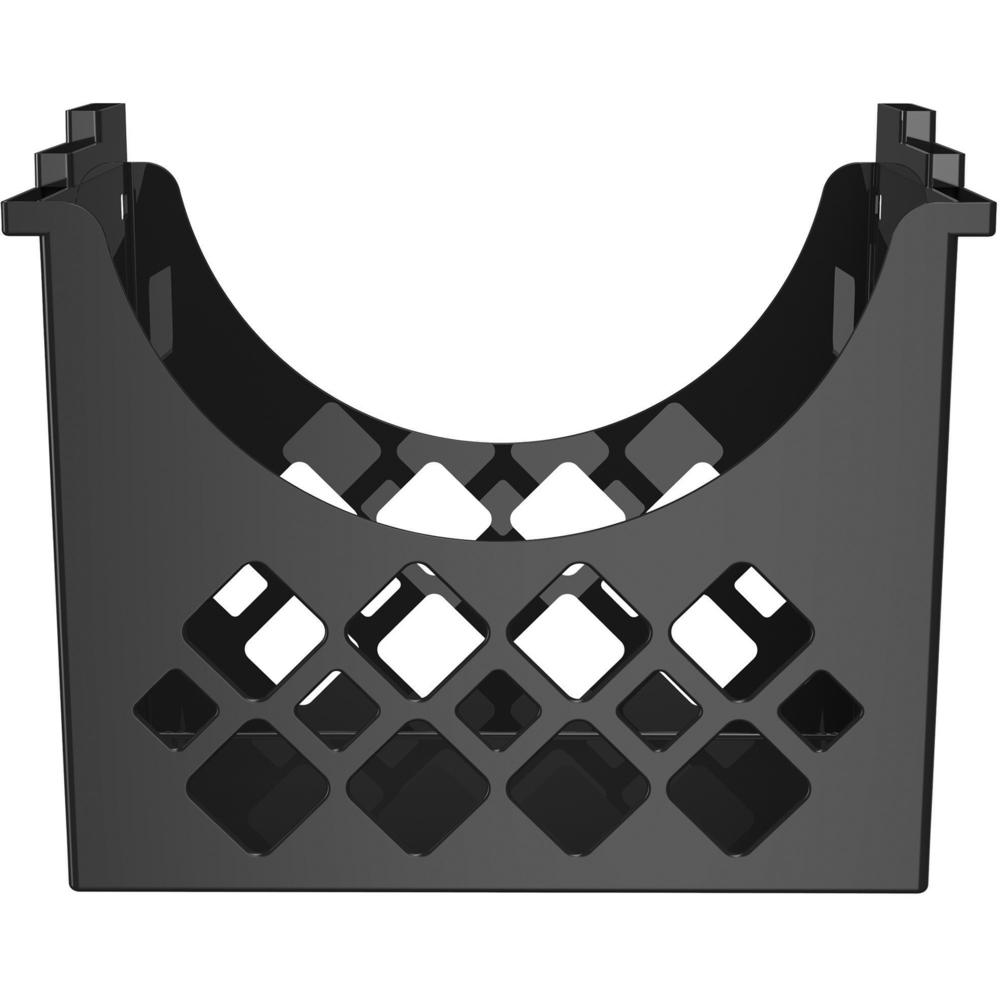 Deflecto Sustainable Office Desktop Hanging File Holder - 9.6" Height x 13.3" Width x 8.5" DepthDesktop - Sturdy - 30% Recycled - Black - 1 Each. Picture 2