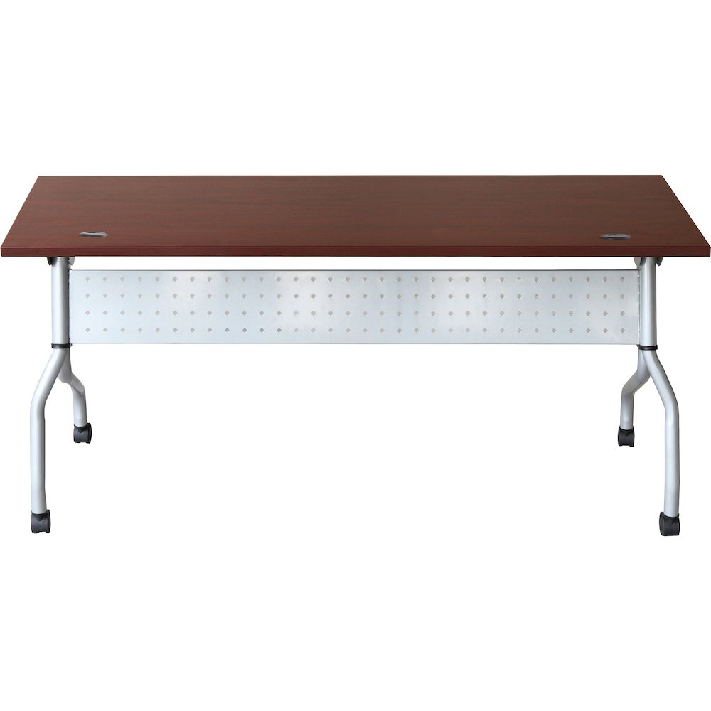 Lorell Flip Top Training Table - Rectangle Top - Four Leg Base - 4 Legs - 23.60" Table Top Width x 72" Table Top Depth - 29.50" Height x 70.88" Width x 23.63" Depth - Training - Assembly Required - Ma. Picture 7
