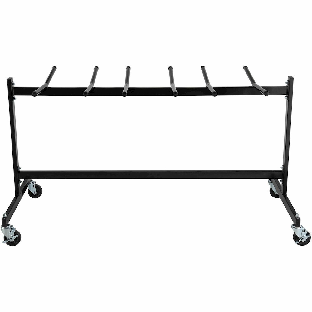 Lorell Folding Chair Dolly - 68" Width x 30.75" Depth x 35.75" Height - Black Steel Frame - Black - For 42 Devices - 1 Each. Picture 3