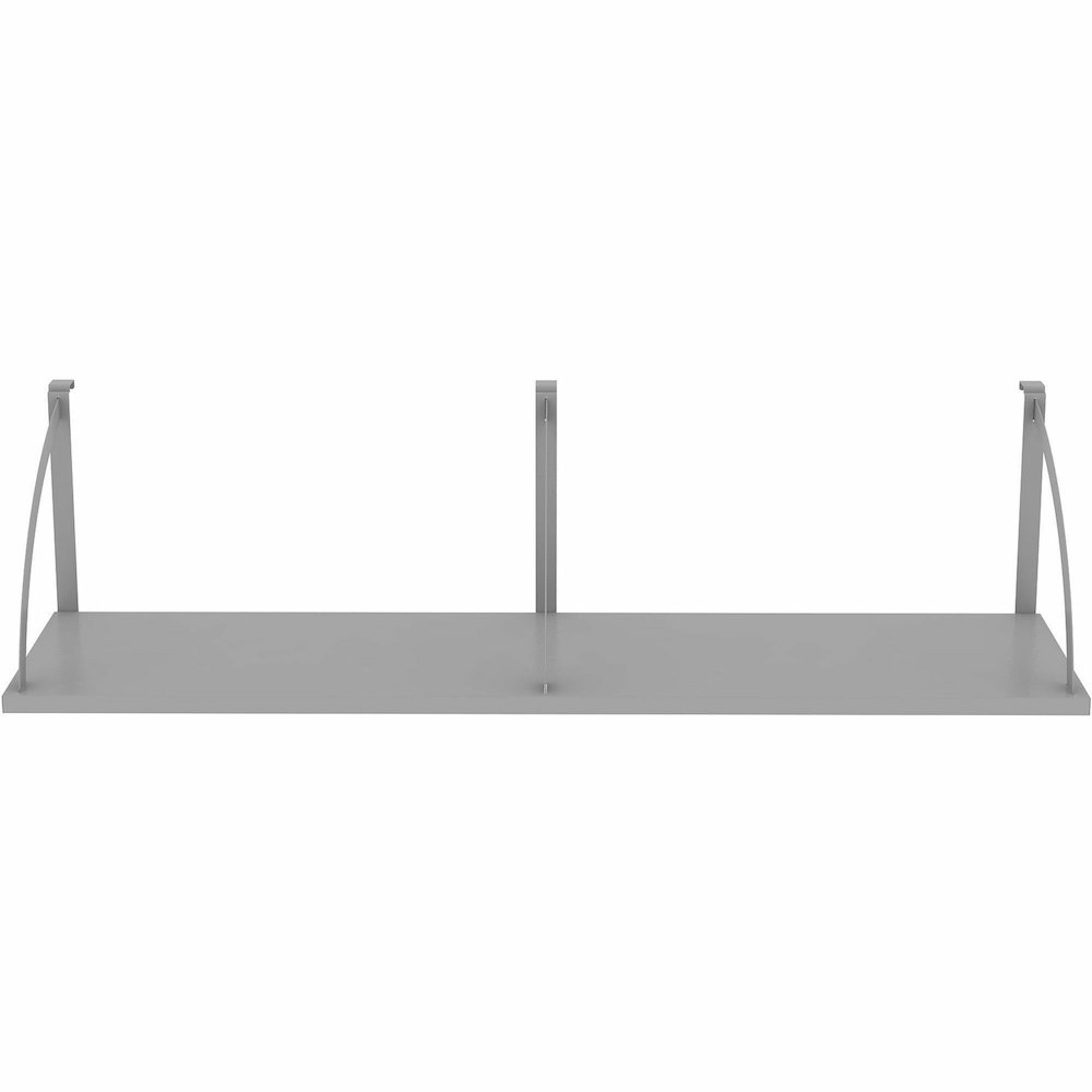 Lorell Panel System Shelf - 56.25" Width x 11.75" Depth x 14.25" Height - Metal - Aluminum - 1 Each. Picture 3