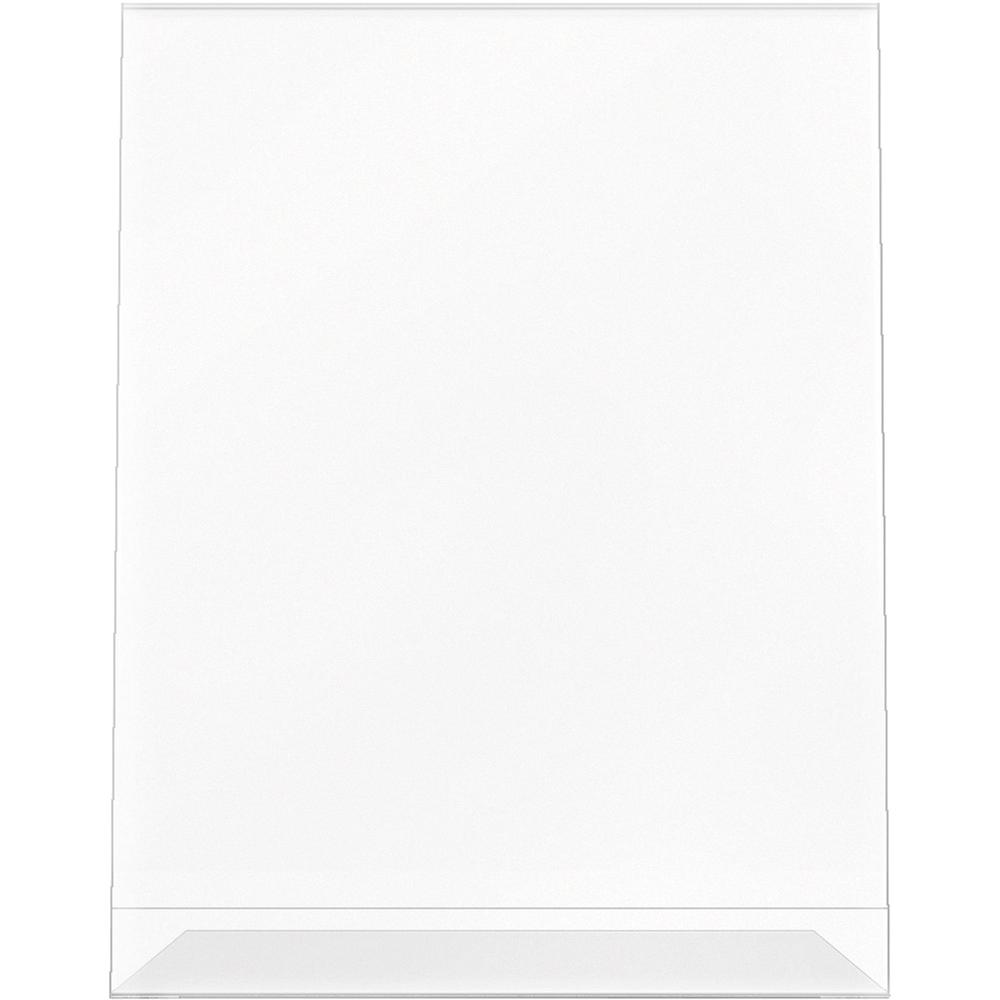Deflecto Anti-Glare Slanted Sign Holder - Portrait - 11" x 8.5" x 2.5" x - Acrylic - 1 Each - Clear - Anti-glare, Scratch Resistant, Durable, Heavy Duty, Double-sided. Picture 9