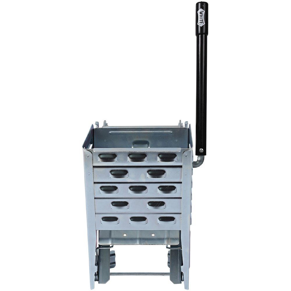 Genuine Joe Metal Squeeze Wringer - Handle, Rust Resistant - 11" x 12" x 20" - Steel - Metallic - 1 Each. Picture 3
