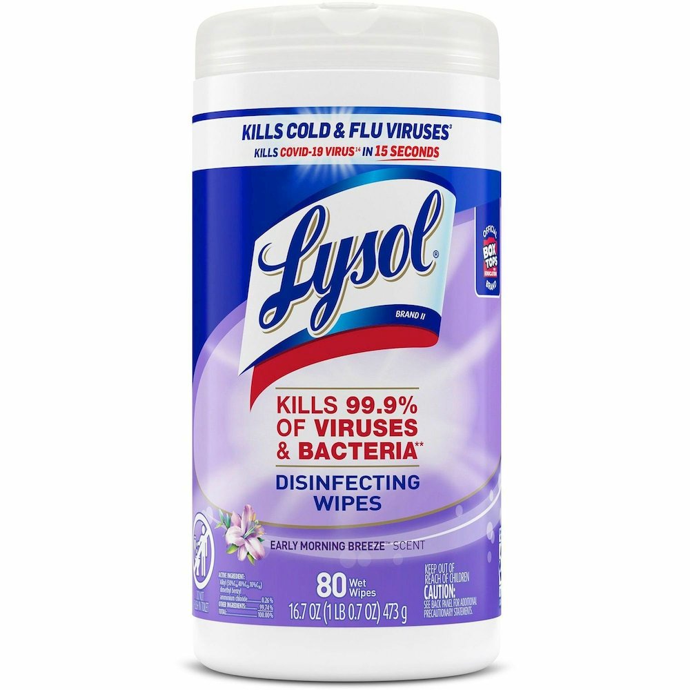 Lysol Early Morning Breeze Disinfecting Wipes - For Multipurpose, Multi Surface - Wipe - Early Morning Breeze Scent - Recommended For: Virus Remover, Bacteria Remover - Disinfectant, Pre-moistened, An. Picture 3
