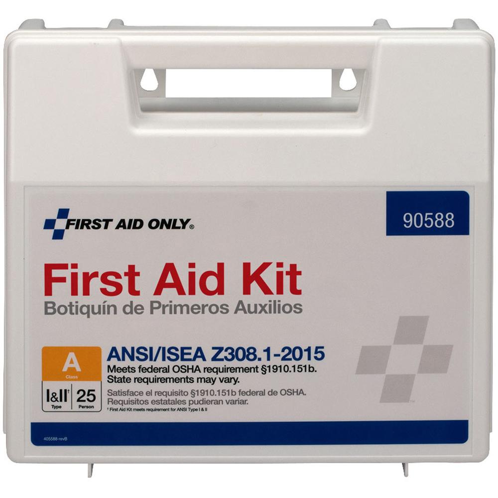 First Aid Only 25-Person Bulk Plastic First Aid Kit - ANSI Compliant - 89 x Piece(s) For 25 x Individual(s) - 1 Each. Picture 3