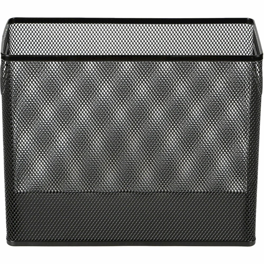 Lorell Mesh Tabletop Hanging File Holder - Black - Steel - 1 Each. Picture 3