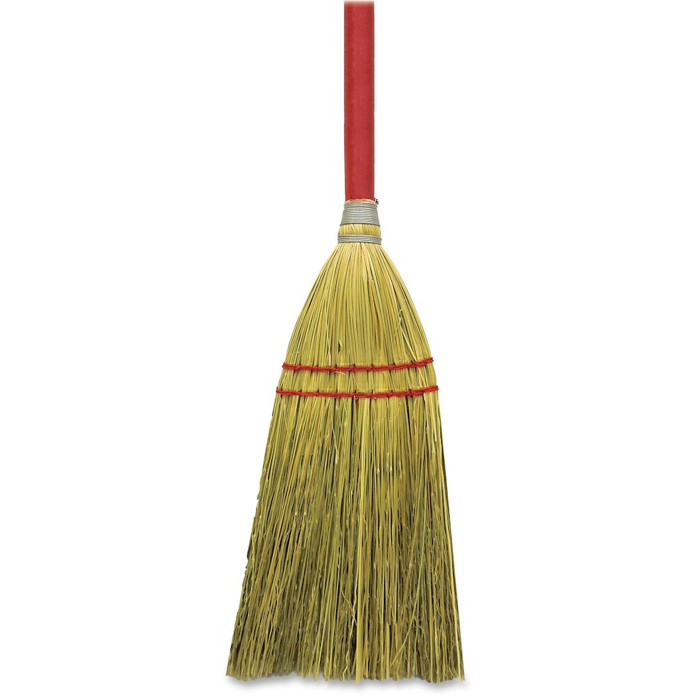 Genuine Joe Lobby Broom - 24" Handle Length - Wood Handle - Natural - 12 / Carton. Picture 5