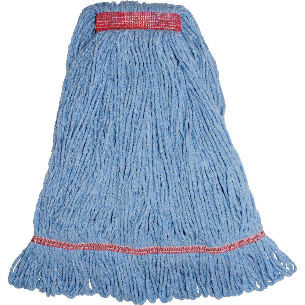 Genuine Joe Narrow Band Large Mophead - Large - Rayon, Cotton - 12 / Carton. Picture 2
