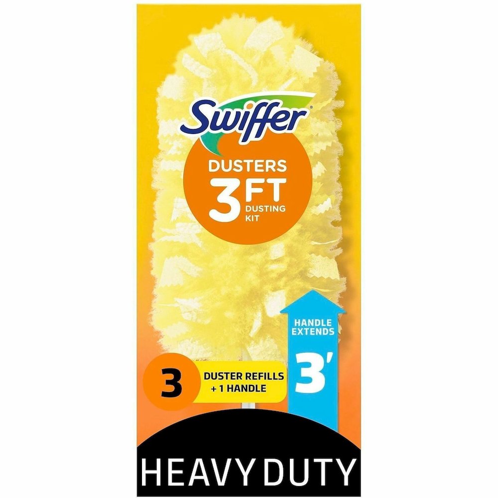 Swiffer 360 Dusters Extender Kit - 36" Handle Length - Plastic Handle - White - 6 / Carton. Picture 4