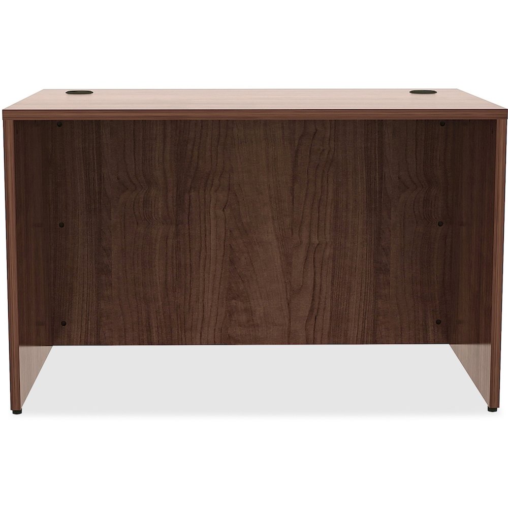 Lorell Essentials Series Rectangular Desk Shell - 29.5" Height x 48" Width x 30" Depth - Material: Metal - Finish: Walnut, Laminate - 1 Each. Picture 4