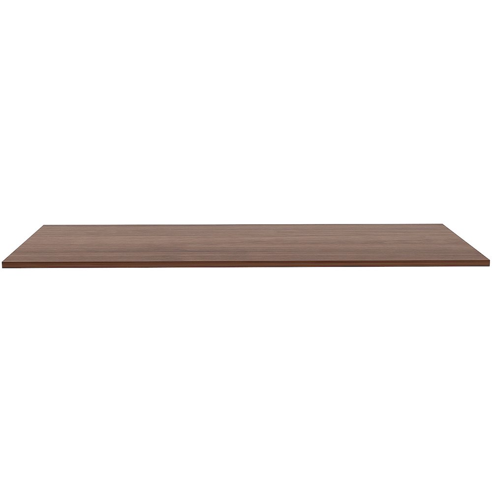 Lorell Relevance Series Tabletop - Walnut Rectangle, Laminated Top - Adjustable Height - 72" Table Top Width x 30" Table Top Depth x 1" Table Top Thickness - Assembly Required - 1 Each. Picture 4