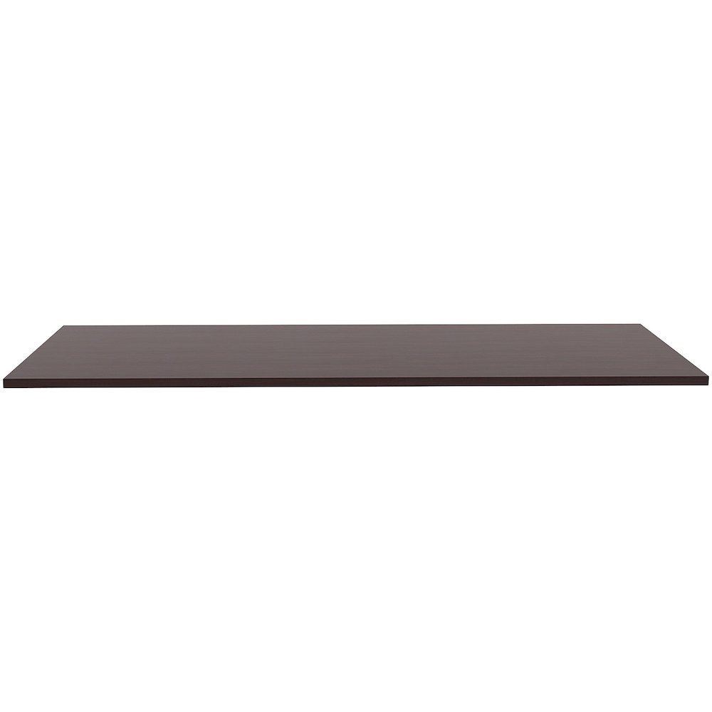 Lorell Training Tabletop - Espresso Rectangle, Laminated Top - Adjustable Height - 72" Table Top Width x 30" Table Top Depth x 1" Table Top Thickness - Assembly Required - 1 Each. Picture 4