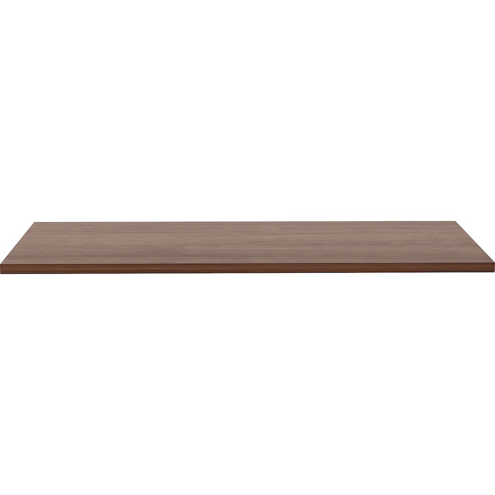 Lorell Relevance Series Tabletop - Walnut Rectangle, Laminated Top - 48" Table Top Length x 24" Table Top Width x 1" Table Top Thickness - Assembly Required - 1 Each. Picture 4