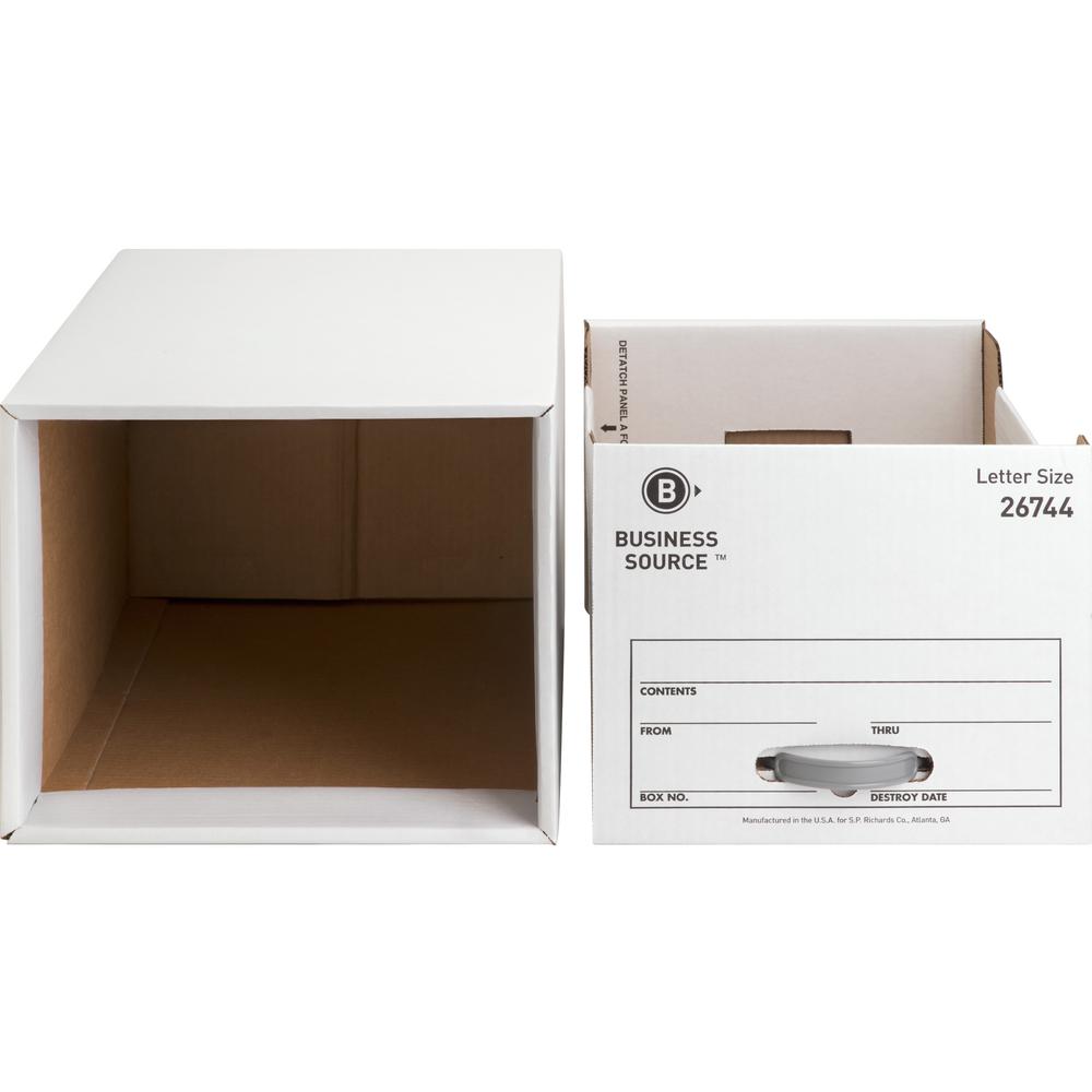 Business Source Stackable File Drawer - Internal Dimensions: 12.25" Width x 23.50" Depth x 10.25" Height - External Dimensions: 14" Width x 25.3" Depth x 11.5" Height - Media Size Supported: Letter - . Picture 3