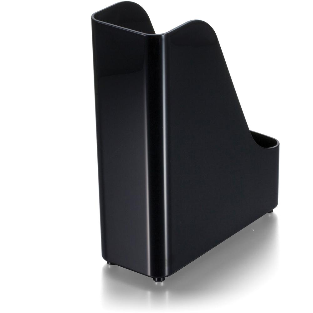 Officemate 2200 Series Executive Plastic Magazine File, Black - Black - Plastic - 1 Each. Picture 3